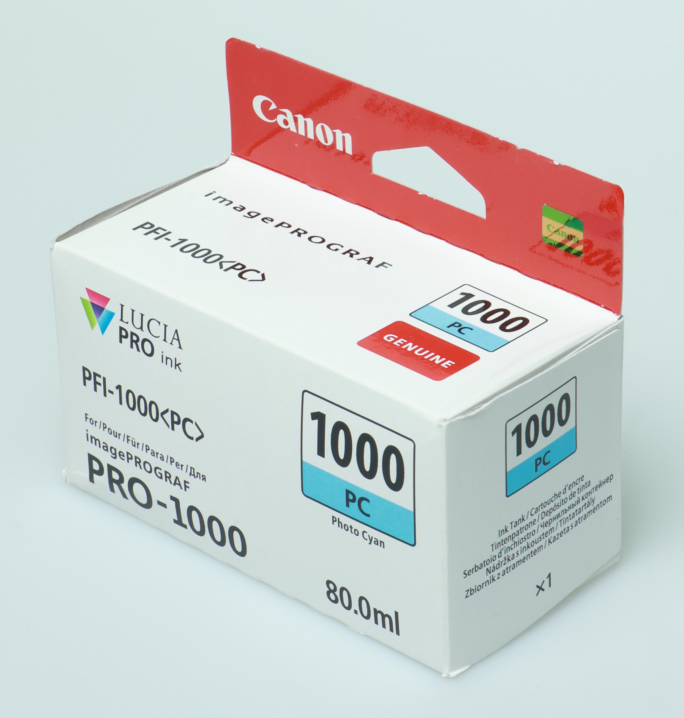 PC Photo Cyan, Canon professionel blæk til PRO 1000, 80 ml  